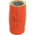 Gray Tools 16mm X 1/2" Drive, 12 Point Standard Length, 1000V Insulated M1216-I